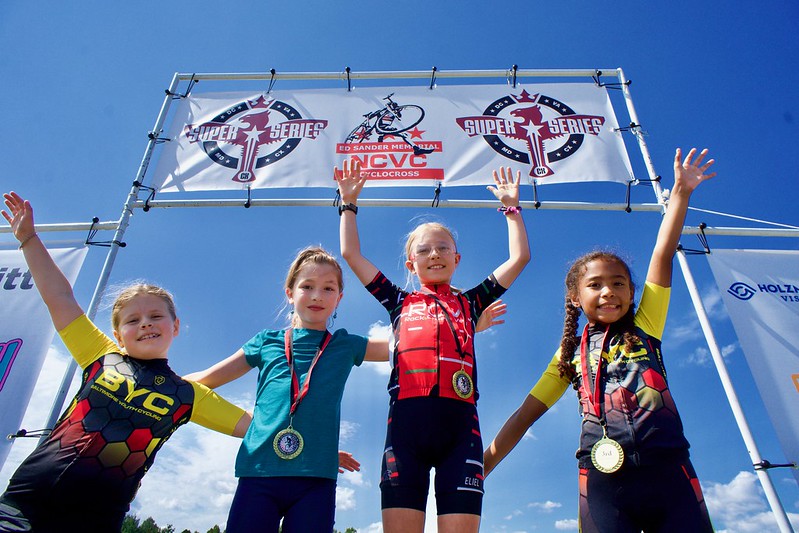Ed Sander 2025 Girls 9-10 podium